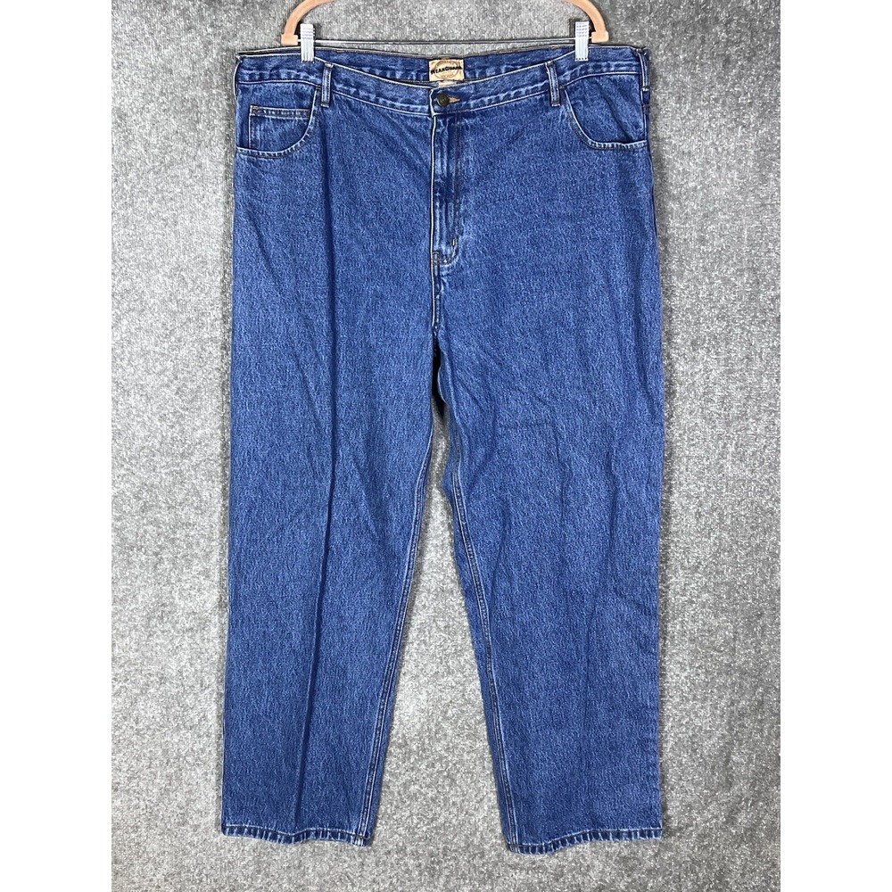 WearGuard Classic Fit Jeans Mens Size 44X32 Blue Denim Cotton Straight Leg